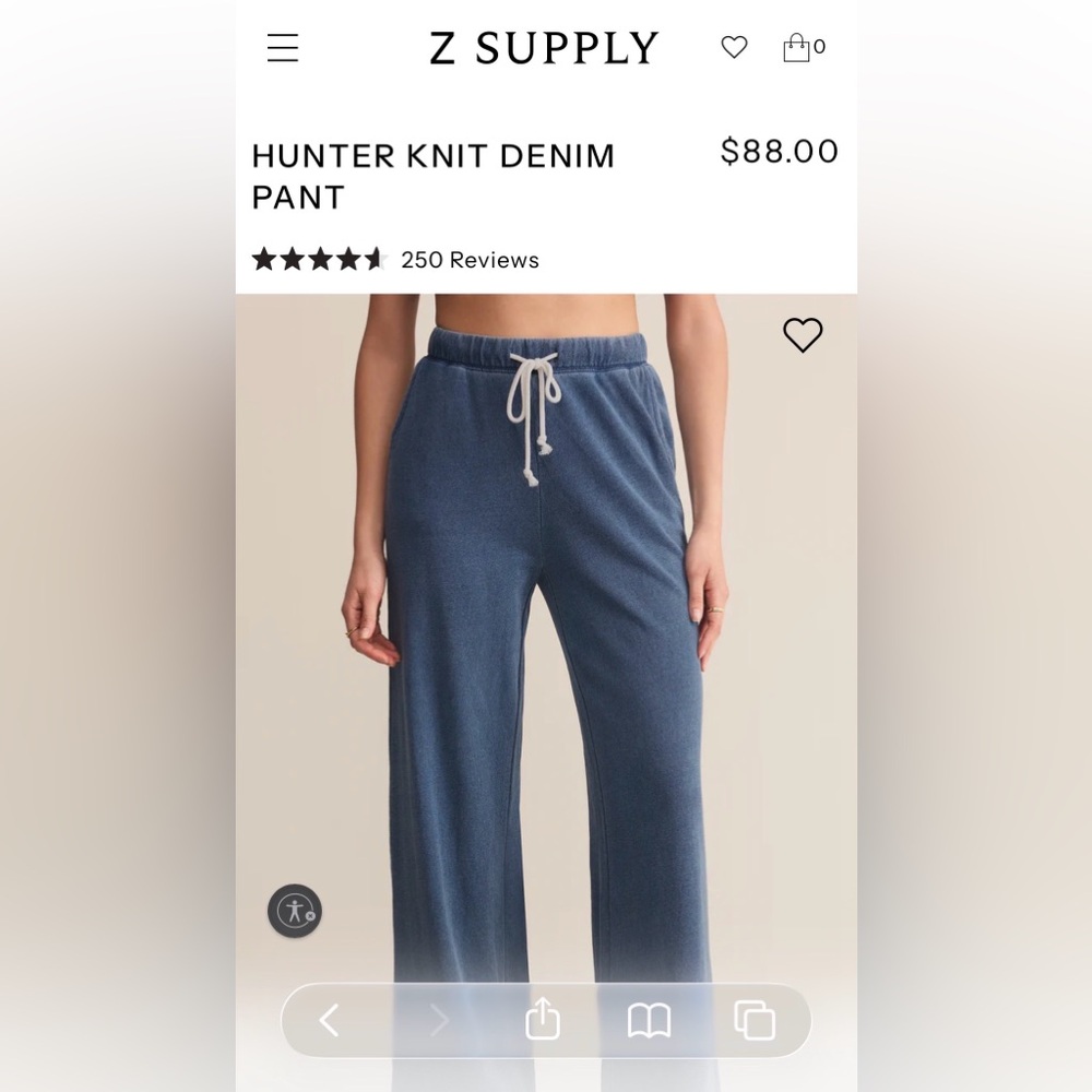 Z SUPPLY Hunter Knit Denim Pant